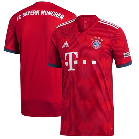 bayern munich adidas 2018 19 home replica jersey|bayern munich long sleeve jersey.